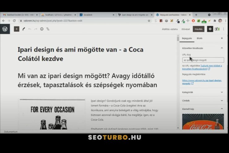 WordPress URL slug